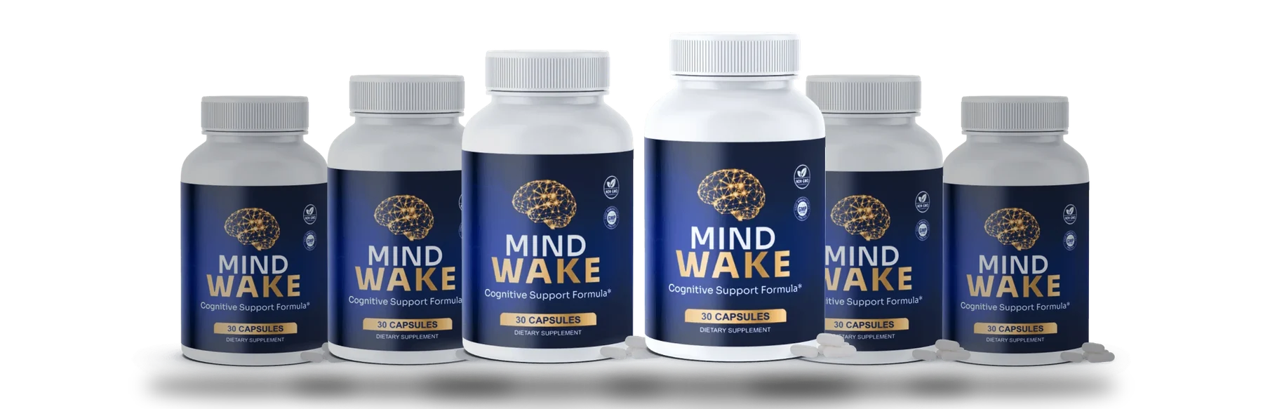 MindWake six bottle pack, 180 capsules